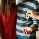 a couple receiving keys